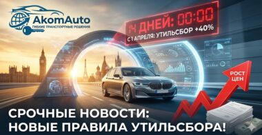 С 1 апреля вступят в силу новые правила утильсбора